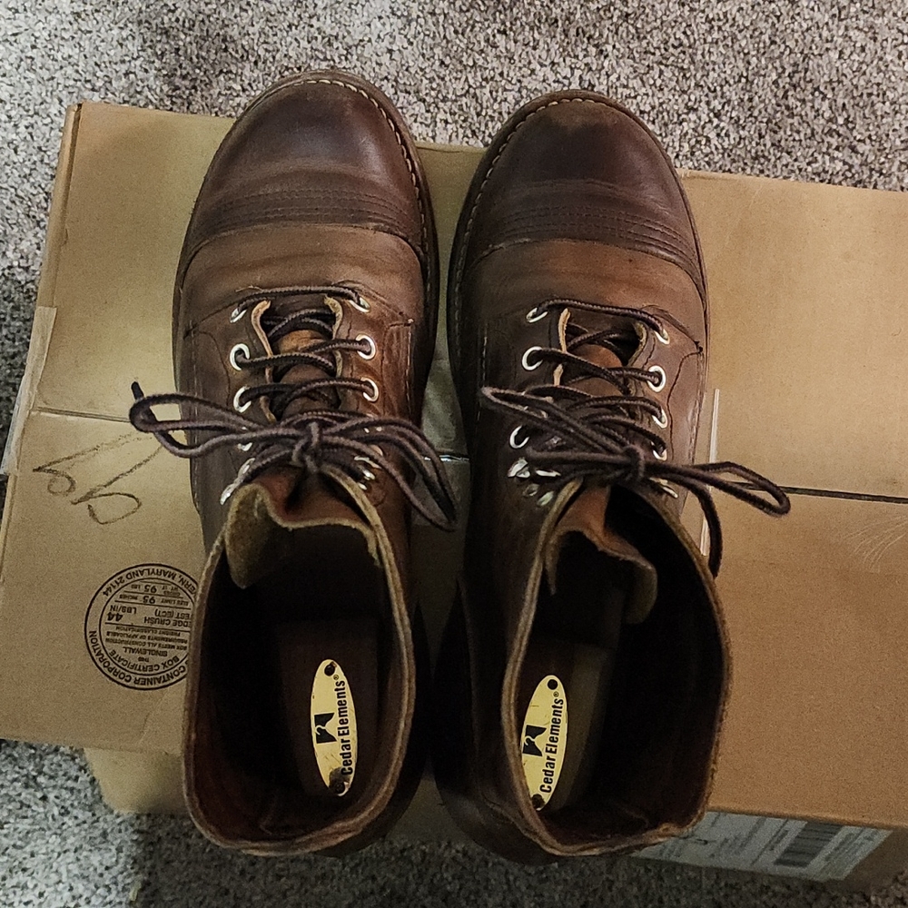 Red Wing Shoes Brown Leather Boots - Picture 7 of 14